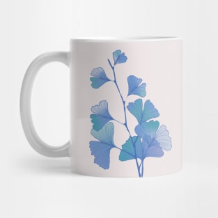 Ginkgo leaves - Three Blues Mug